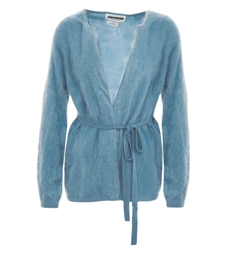 Cardigan in cashmere 'Brushed'