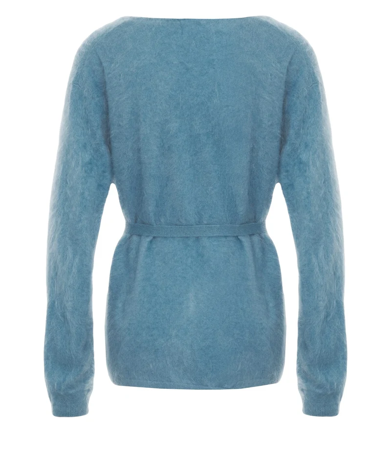 Cardigan in cashmere 'Brushed'