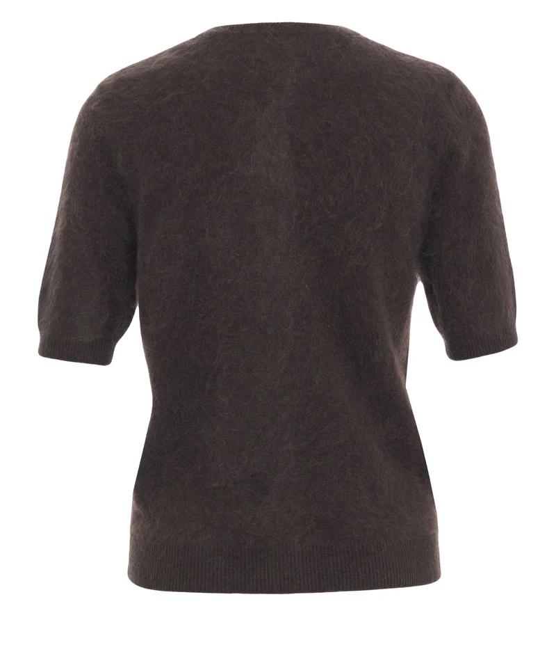 Cardigan in cashmere 'Brushed'