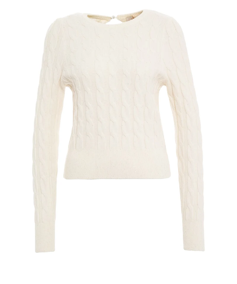 Maglione a trecce