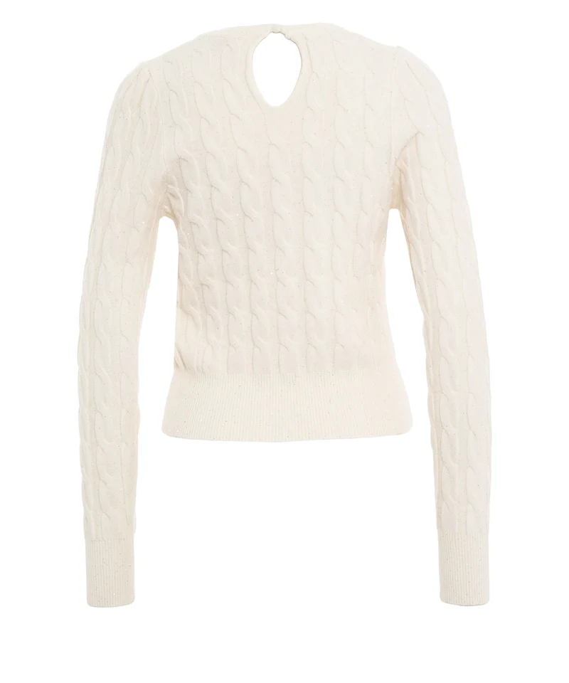 Maglione a trecce
