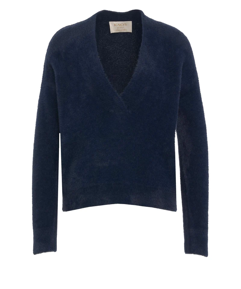 Pullover con scollo a v