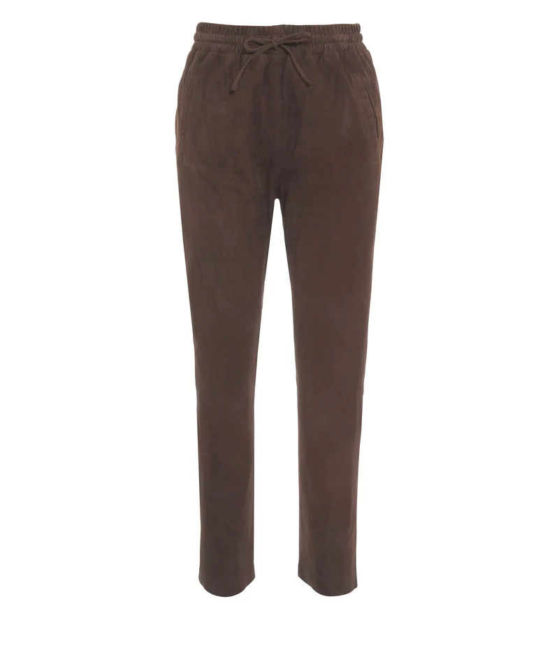 Pantaloni in pelle scamosciata 'Gift'