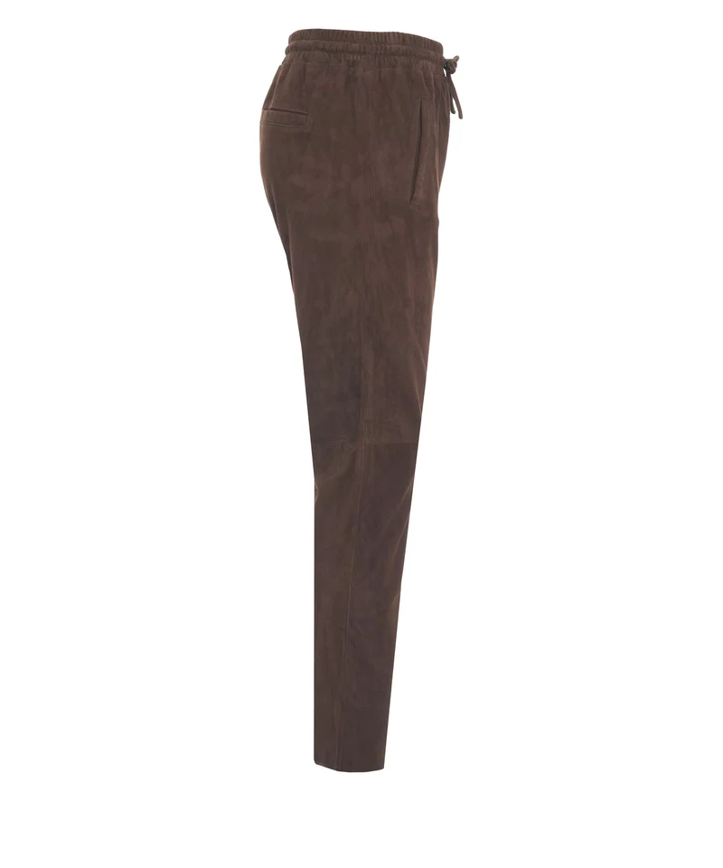 Pantaloni in pelle scamosciata 'Gift'