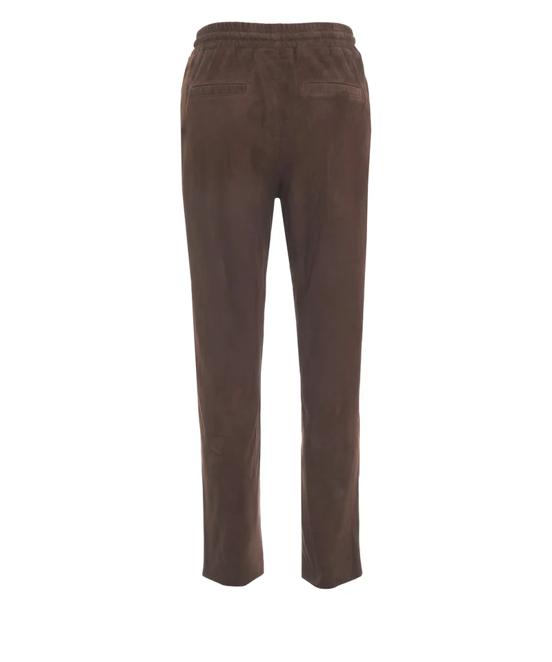 Pantaloni in pelle scamosciata 'Gift'
