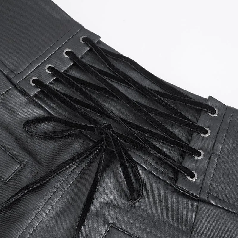 Gothic-Kettenhose mit hohem Bund für Herren