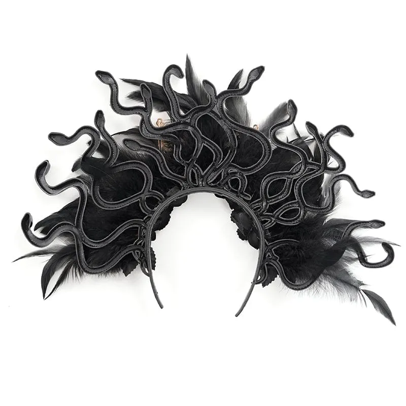 Gothic-Haarschmuck mit Schlangenblume für Damen