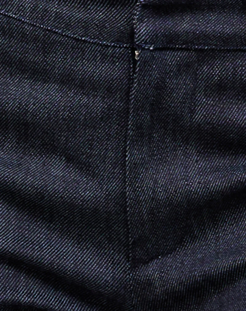 Malvinas-Hose aus dunklem Denim Indigo
