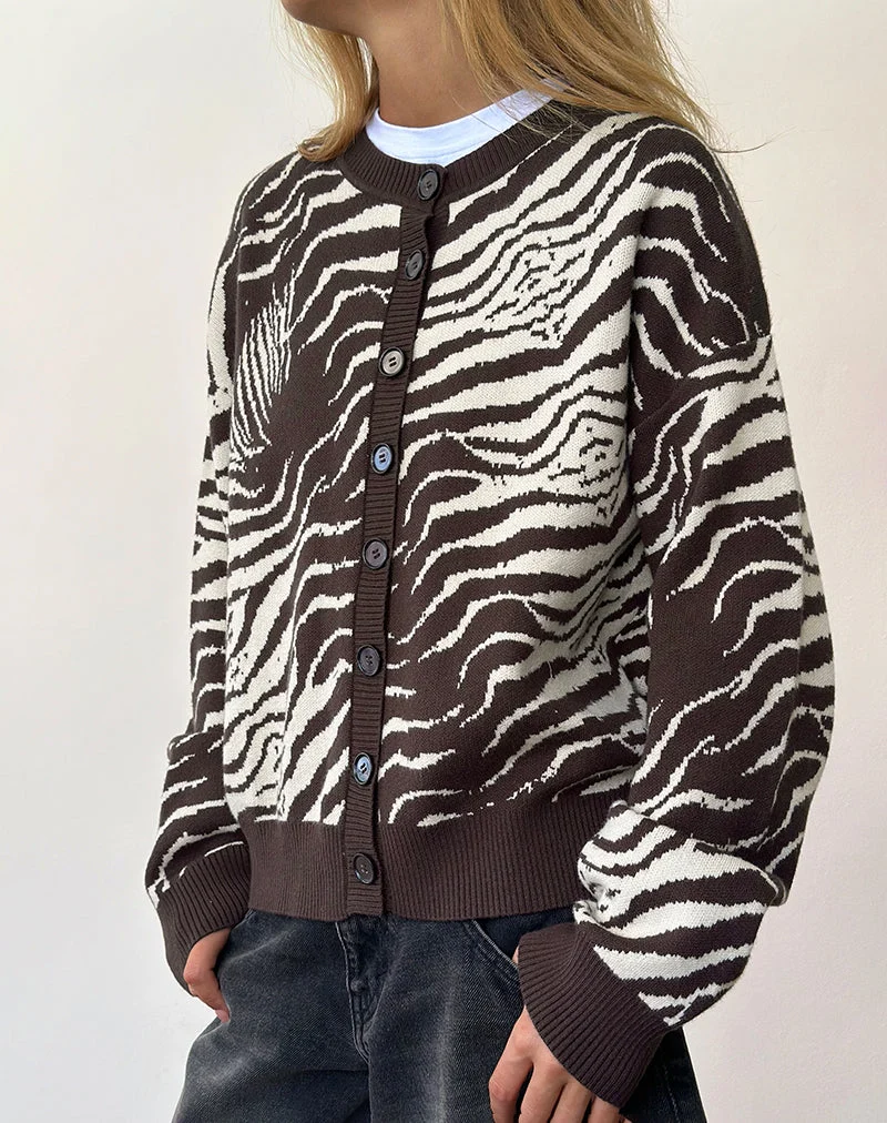Luceta Strickjacke in Wild Animal