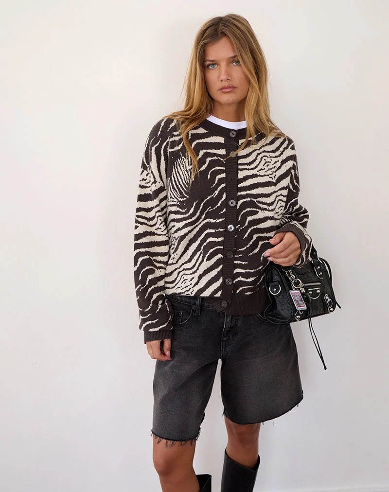 Luceta Strickjacke in Wild Animal