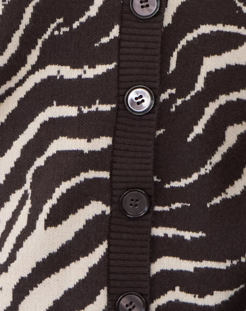 Luceta Strickjacke in Wild Animal