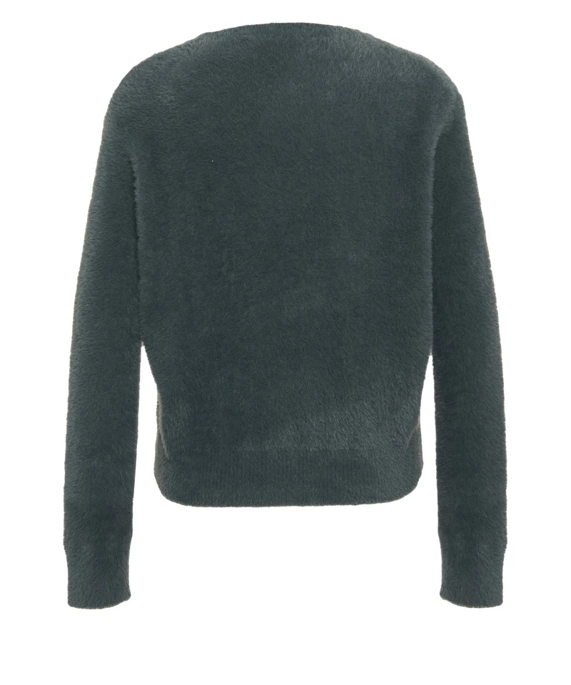 Pullover con applicazione di strass