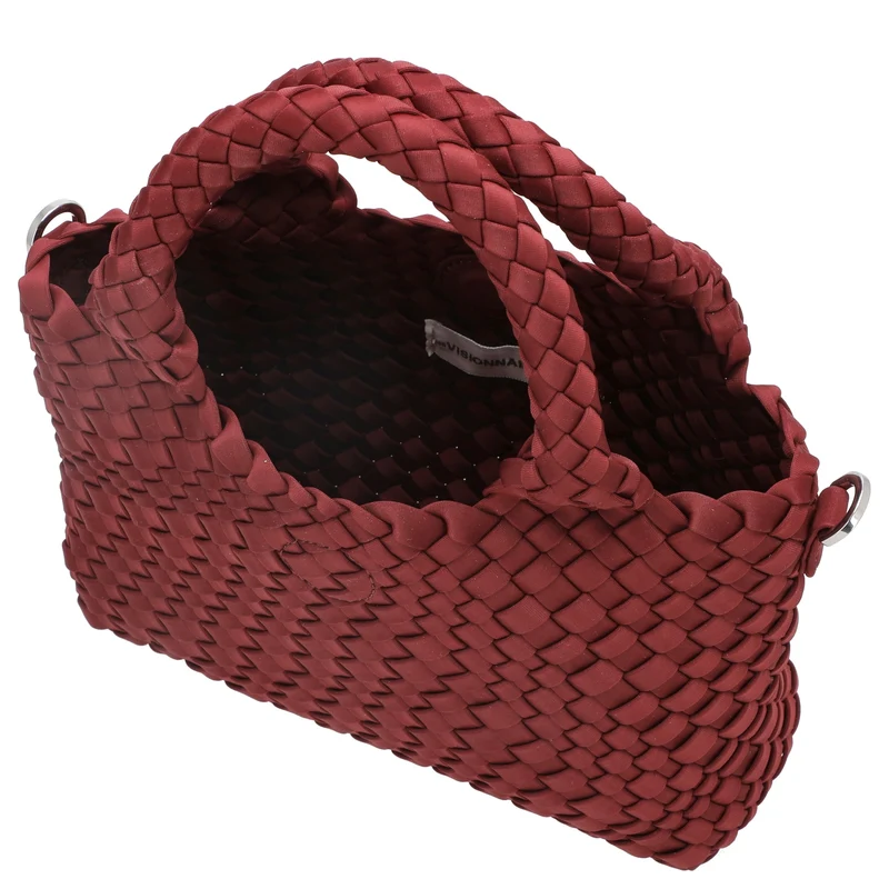 Les Visionnaires Elia Petite Neoweave - Bolso de mano 30 cm (bordeaux)