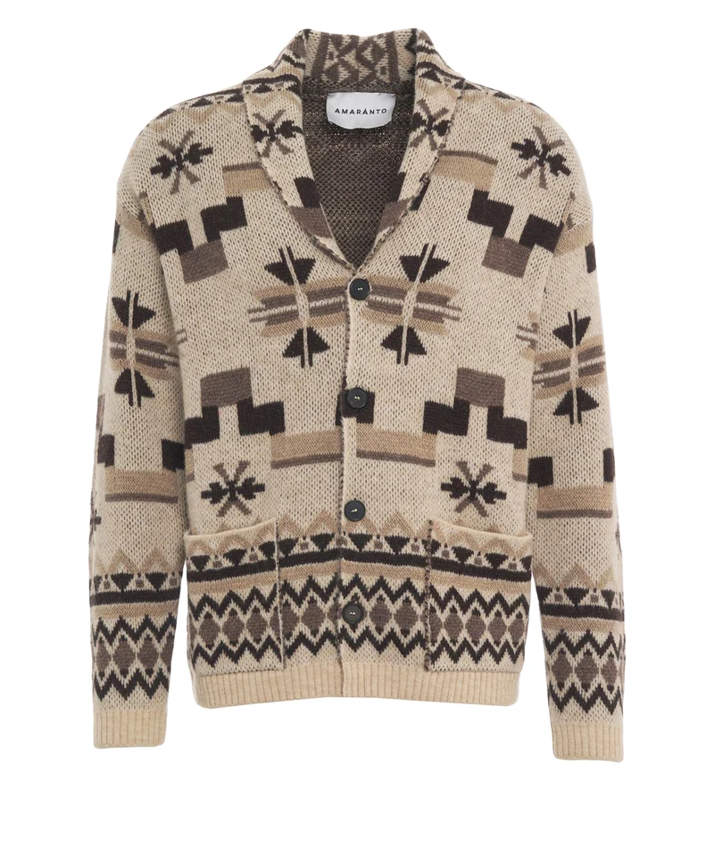 Cardigan con fantasia norvegese