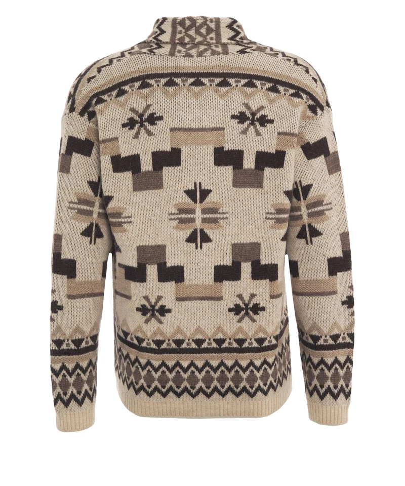 Cardigan con fantasia norvegese