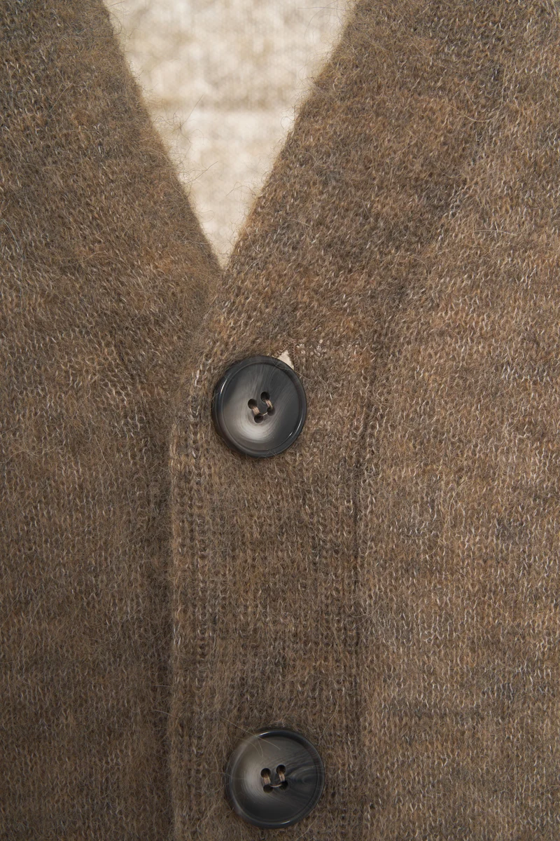 Cardigan in alpaca