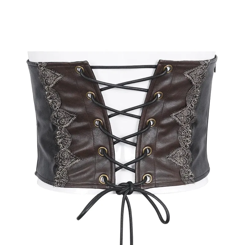 Gothic-Kettengürtel aus Kunstleder für Herren