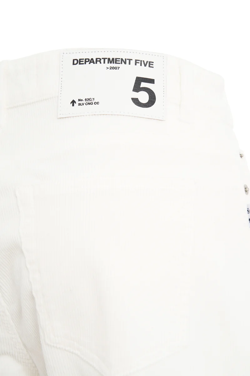 Pantaloni in velluto a coste con tasca applicata