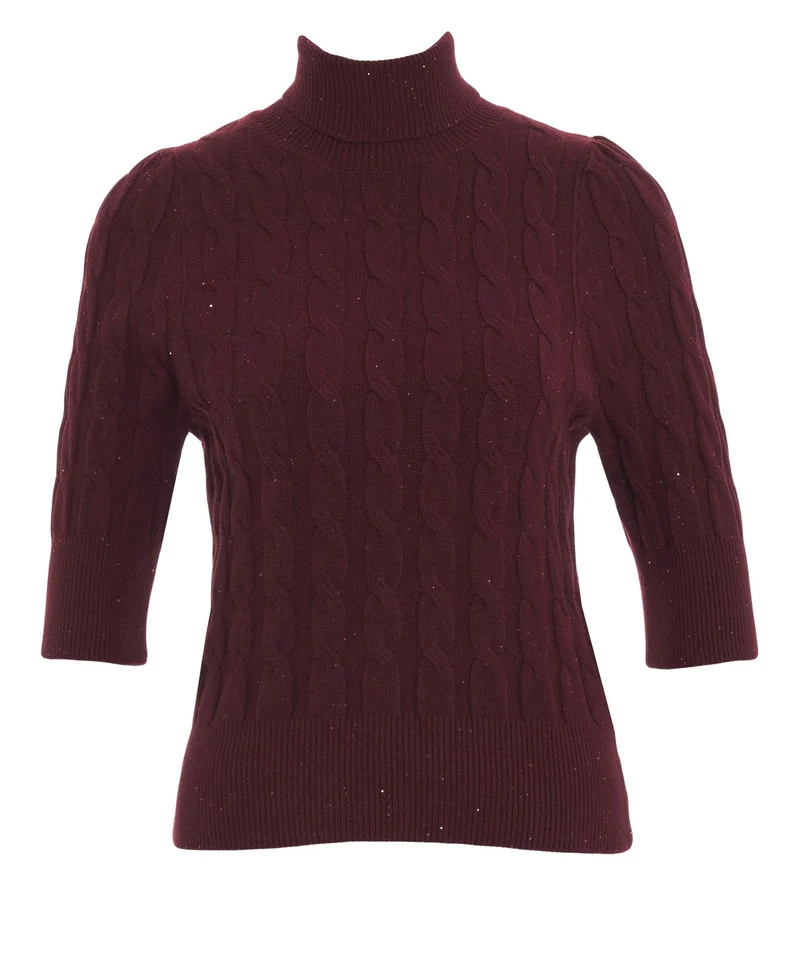 Maglione in maglia con motivo a trecce