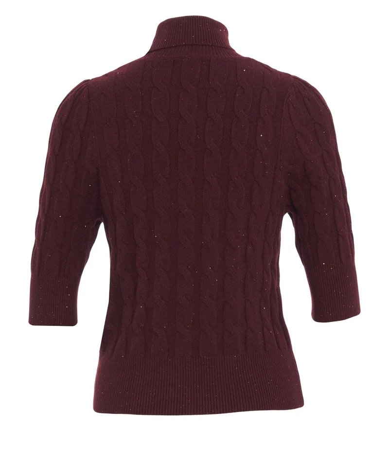 Maglione in maglia con motivo a trecce
