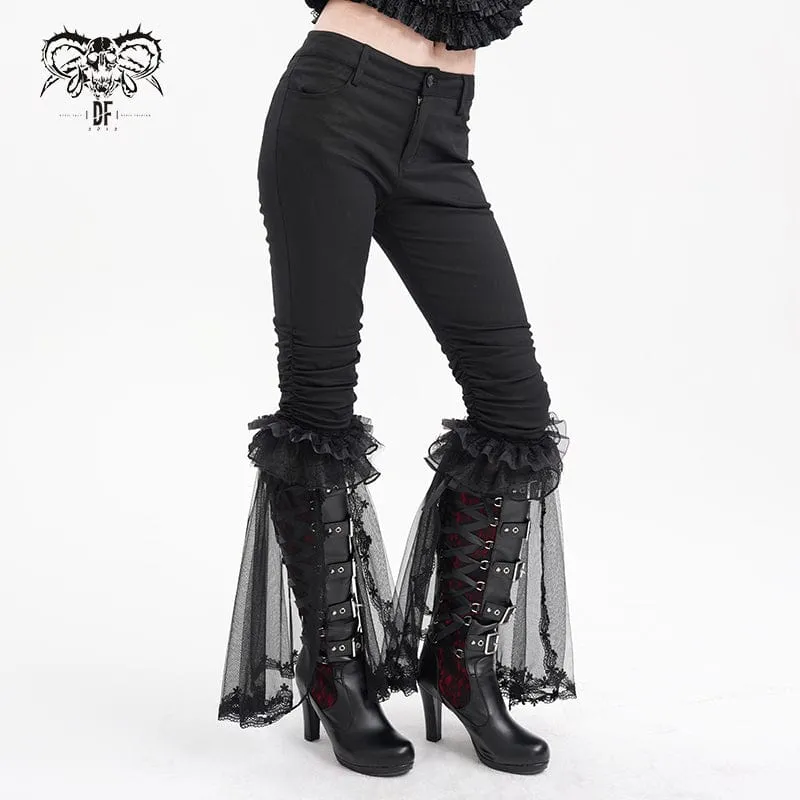 Gothic Splice Rüschen-Spitzenhose für Damen