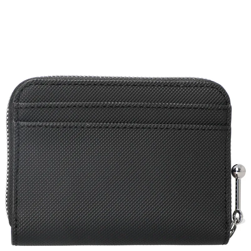 Lacoste Zip Coin Wallet XS - Cartera 8cc 12 cm (black)
