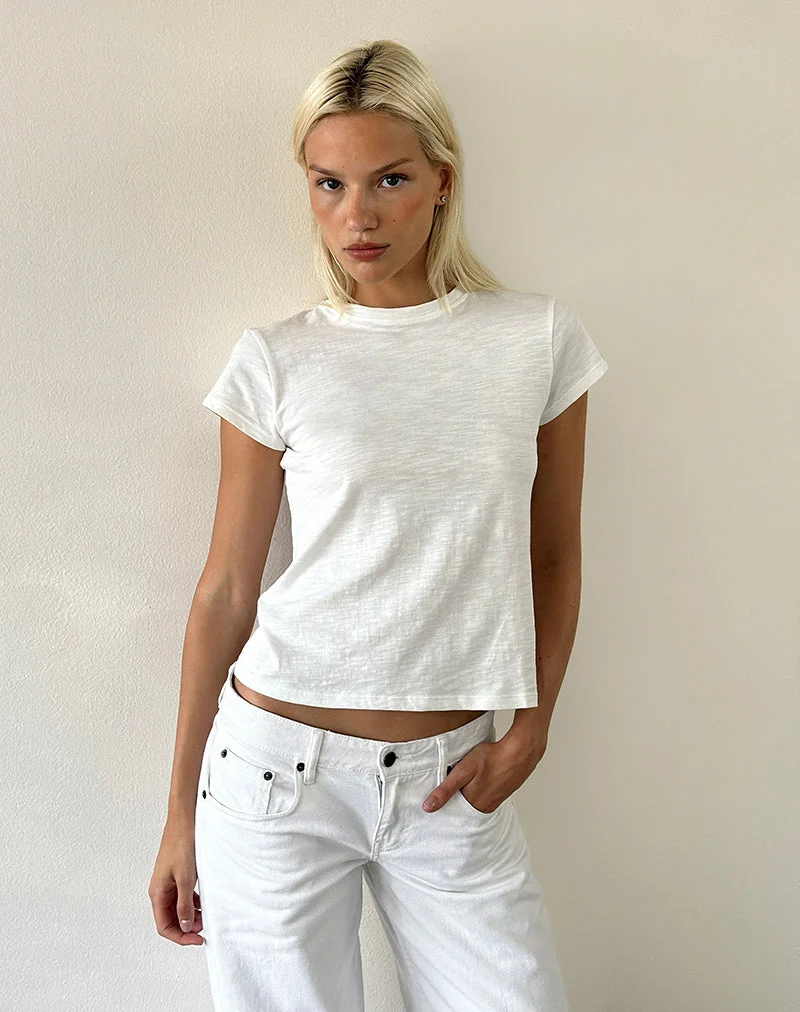 Clio Baggy Tee in Elfenbein