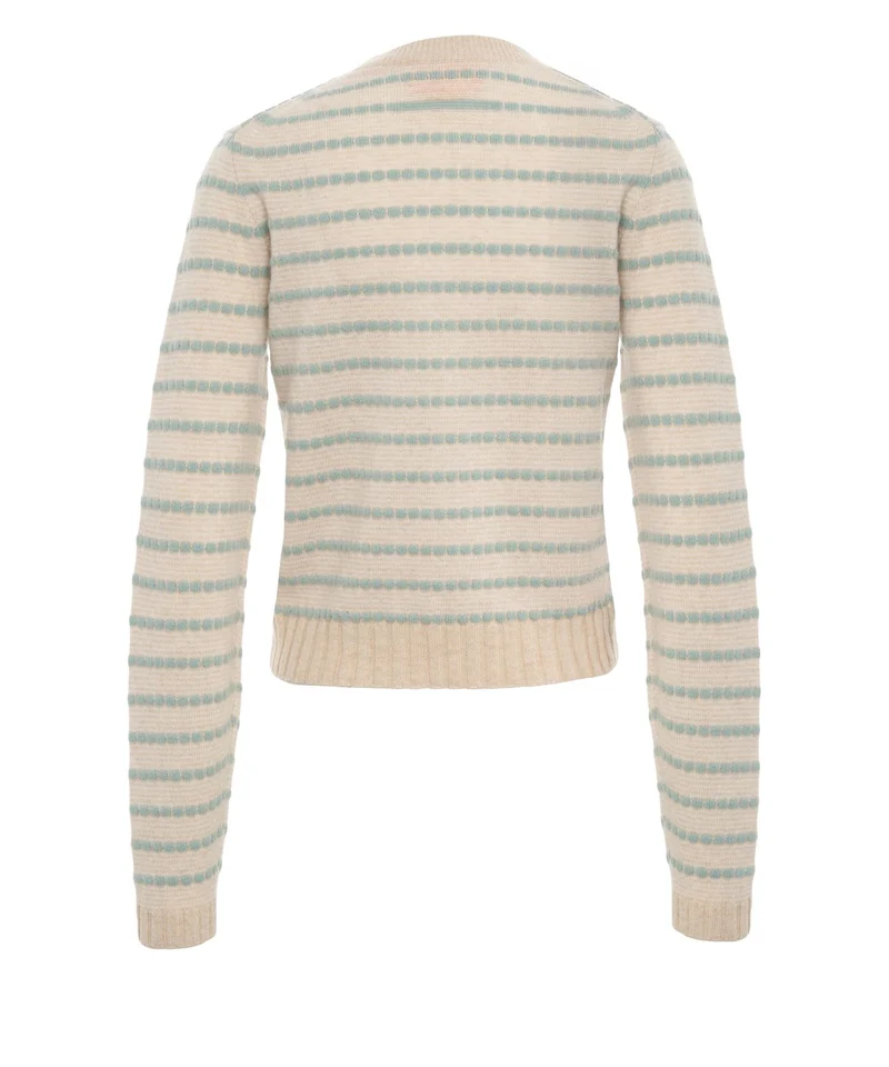 Maglione 'Pebble Stripe Shrunken Crew'