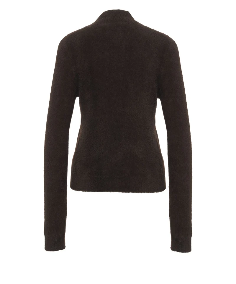 Maglione in maglia con collo alto