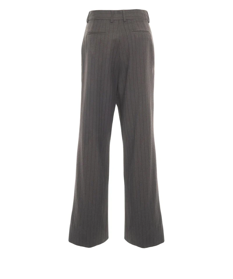 Pantaloni gessati in lana 'Frankie'