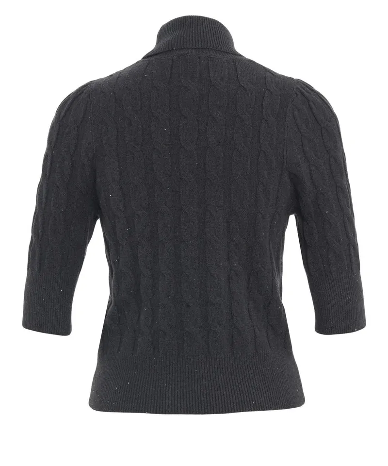 Maglione in maglia con motivo a trecce