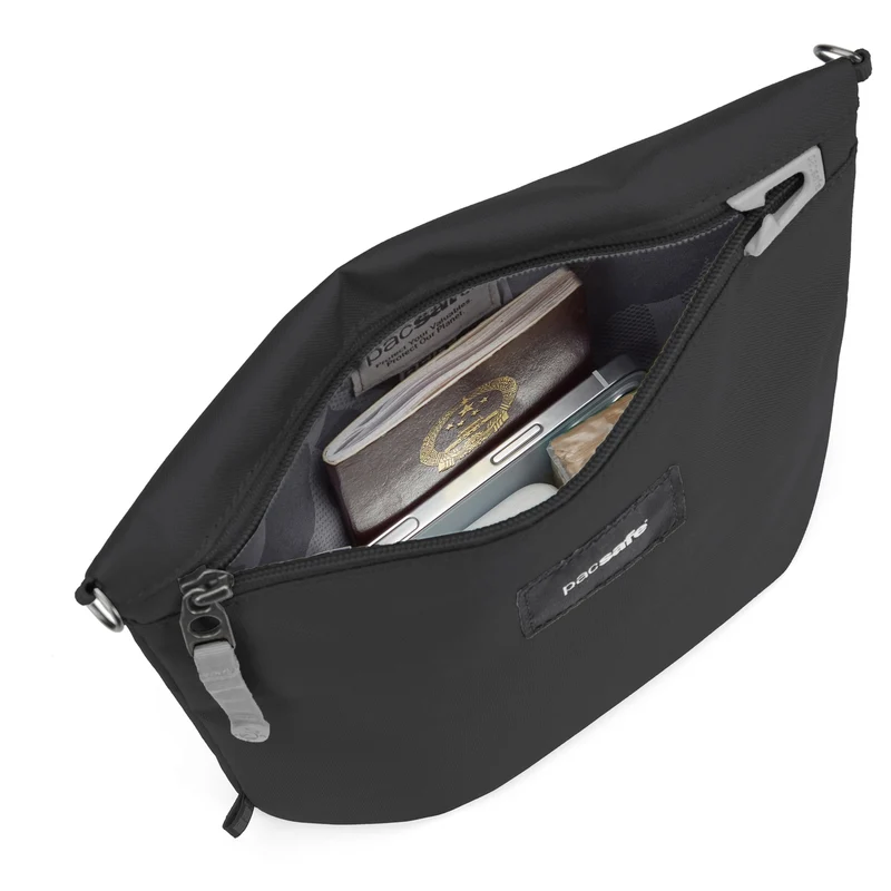 pacsafe GO Crossbody Pouch - Bolso Bandolera 24 cm (jet black)