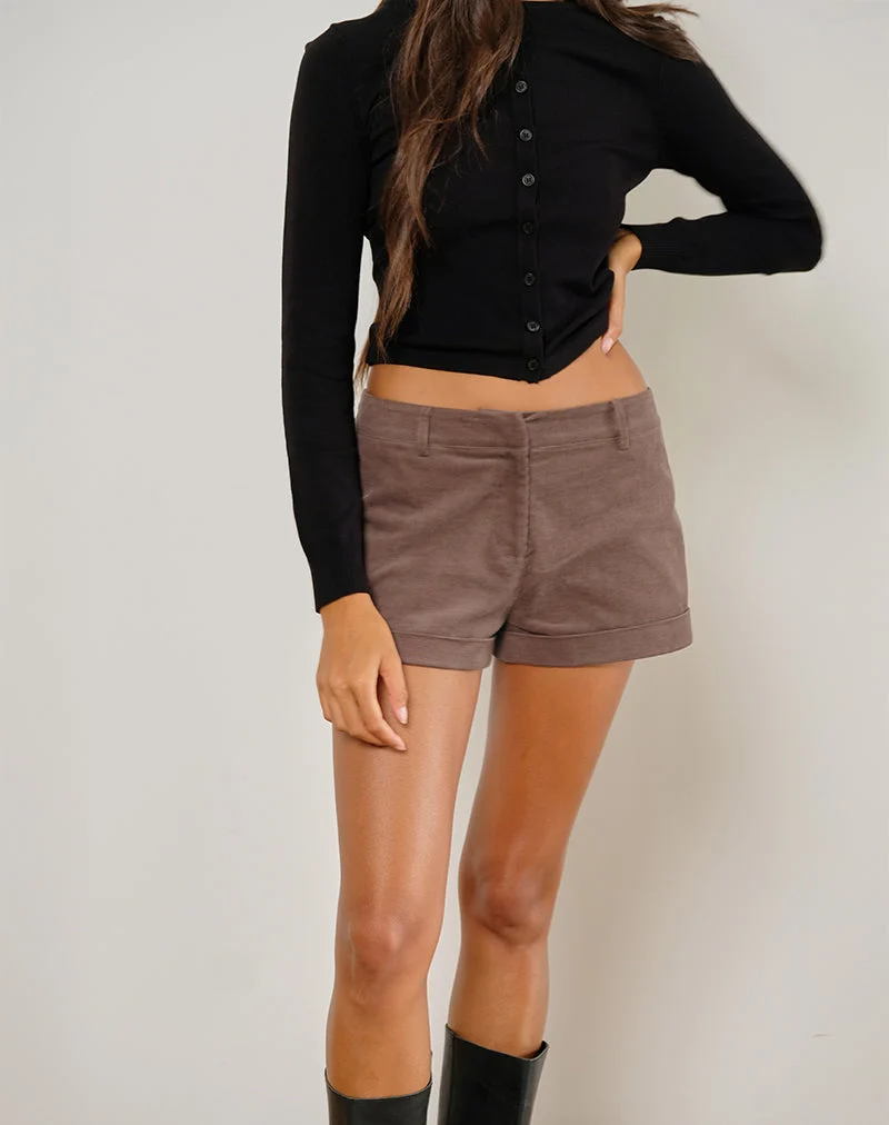 Wiluta Shorts aus Babycord Braun