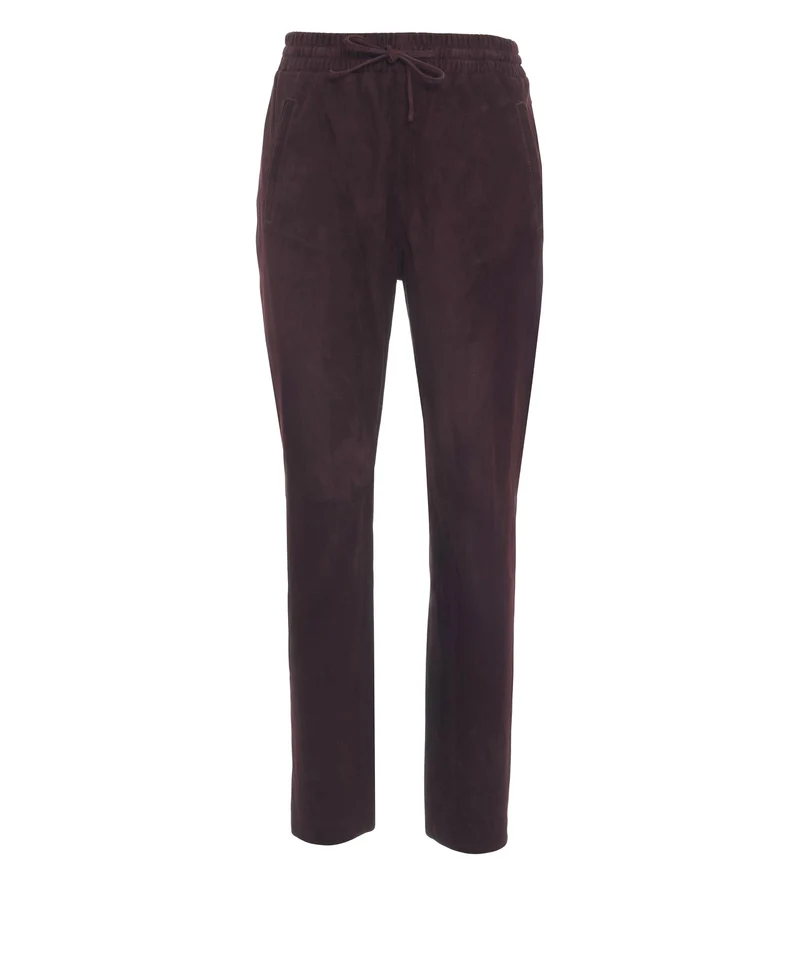 Pantaloni in pelle scamosciata 'Gift'