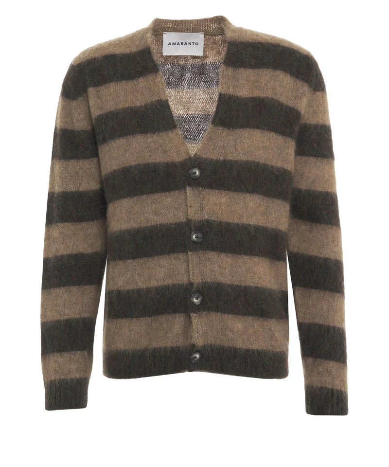 Cardigan con motivo a righe