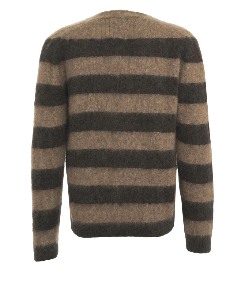 Cardigan con motivo a righe