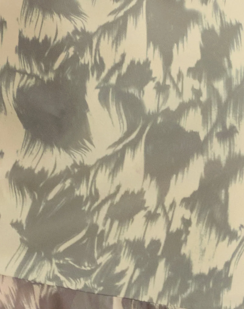 Tanta Midikleid in Blurred Floral Gelb