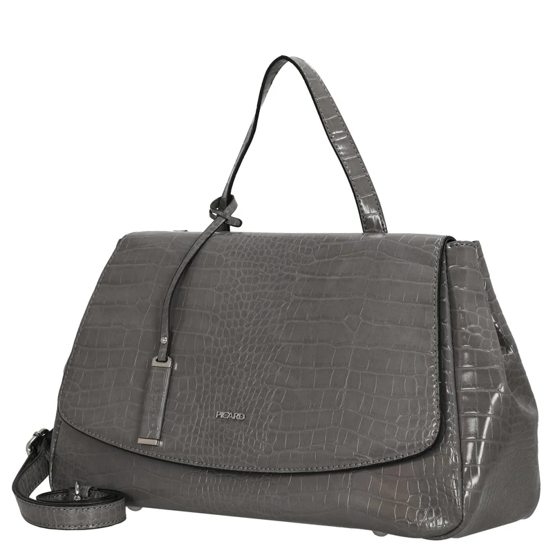 Picard Croco - Bolso de mano 37 cm Synthetik (gravel)