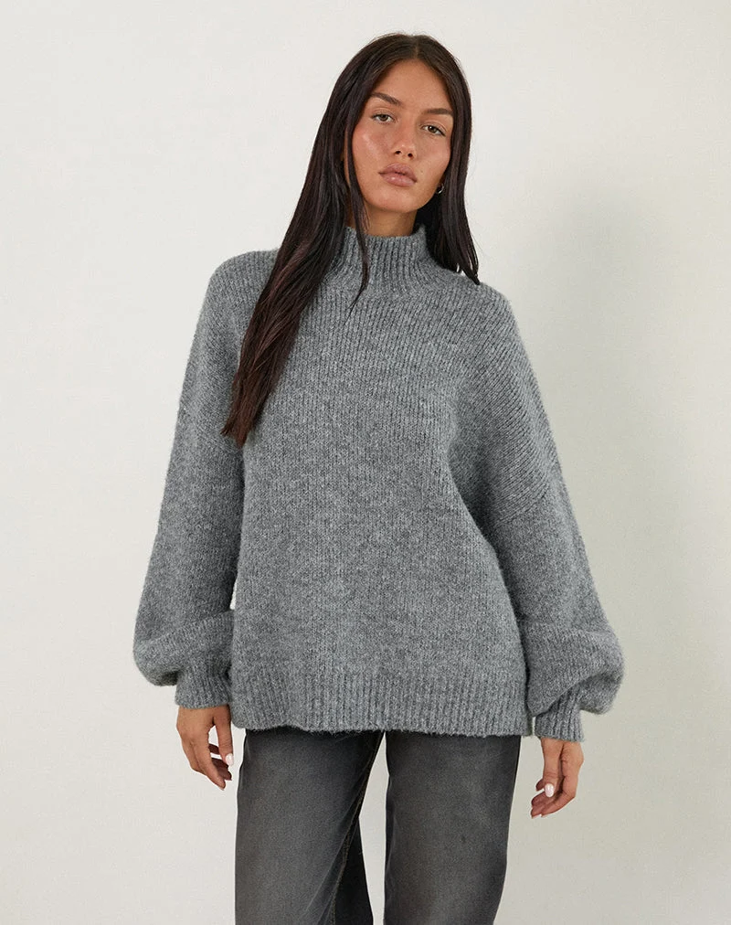 Amato Pullover in Übergröße in Grau