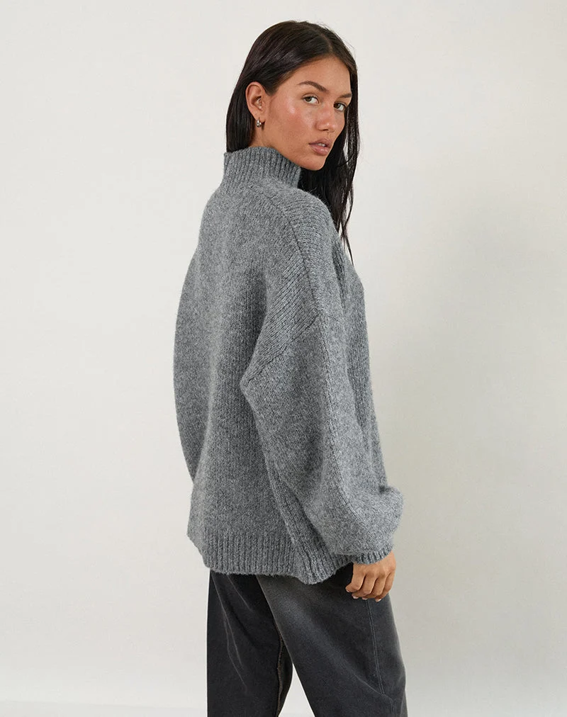 Amato Pullover in Übergröße in Grau