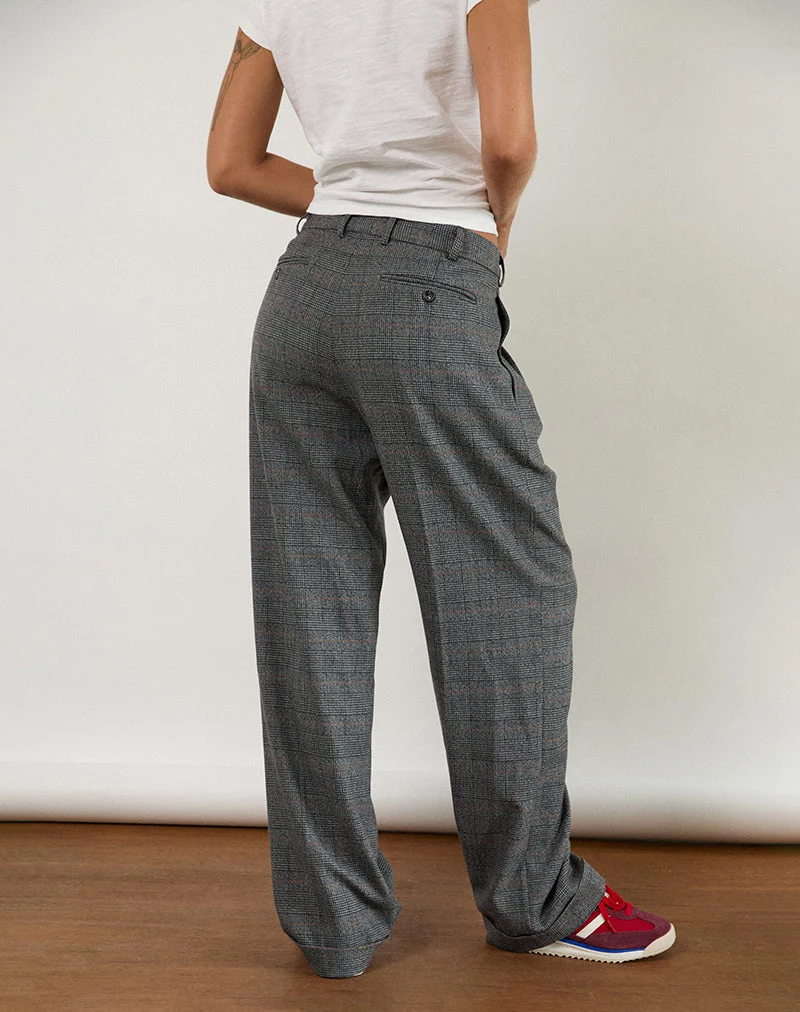 Brayden Hose in Tailoring Grau Karo