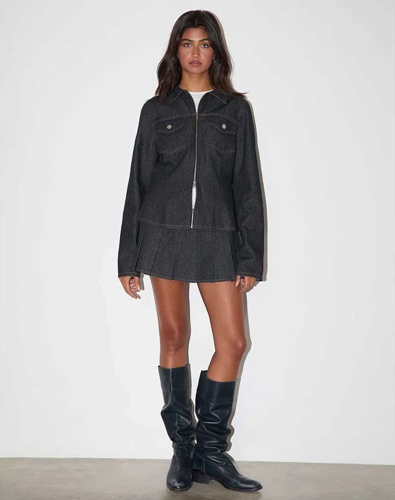 Rohana Jacke in Chambray Indigo