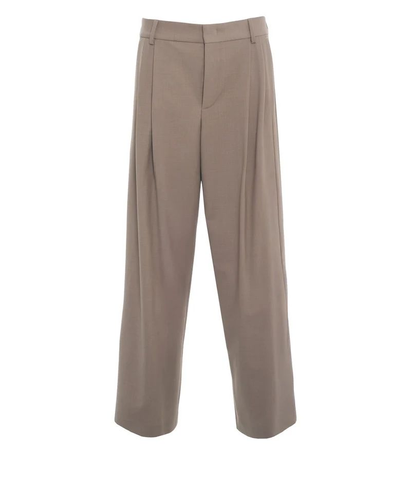 Pantaloni a pieghe wide leg