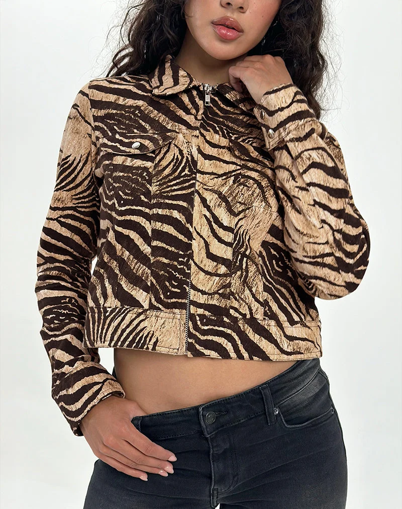 Hoshi Jacke mit Wildtierprint