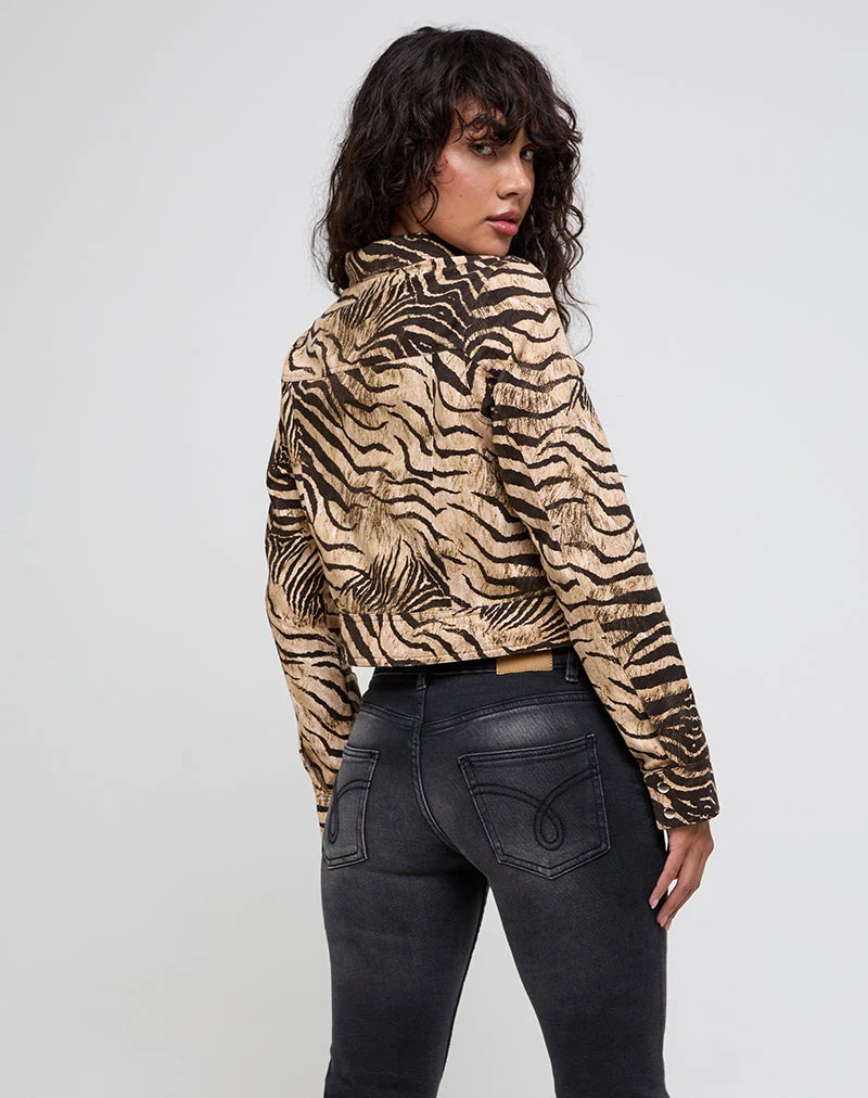 Hoshi Jacke mit Wildtierprint