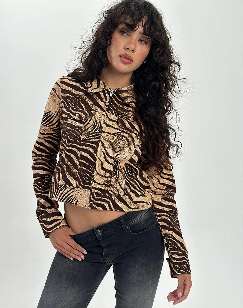 Hoshi Jacke mit Wildtierprint