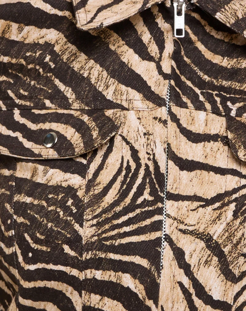 Hoshi Jacke mit Wildtierprint