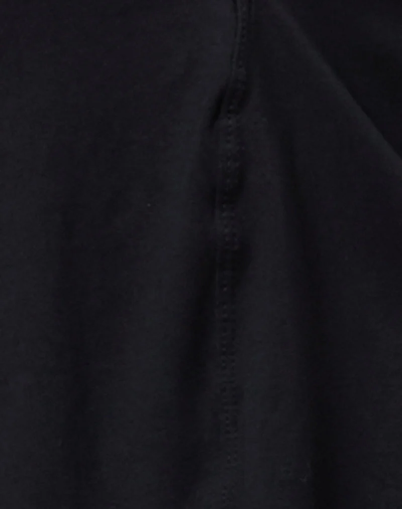 Madge Neckholder-Top aus Rayon Jersey Schwarz