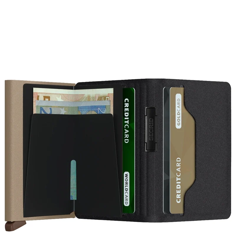 Secrid Liba Bandwallet - Cartera 6cc 10.2 cm RFID (black-olive)