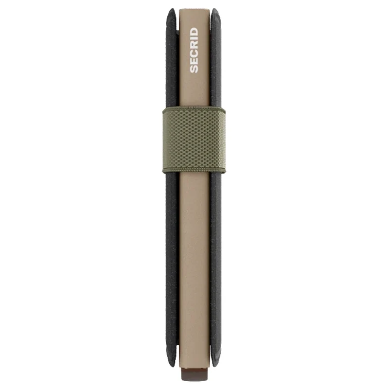Secrid Liba Bandwallet - Cartera 6cc 10.2 cm RFID (black-olive)